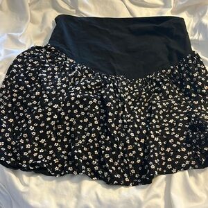 Maternity floral skirt